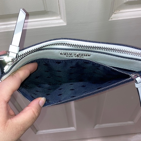 NWOT Kate Spade White Denim Crossbody Purse Bag - Picture 7 of 16